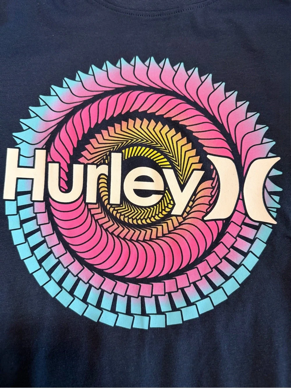 ⁠Hurley Boys Graphic T-Shirt Blue Size M 8 New With Tags⁠